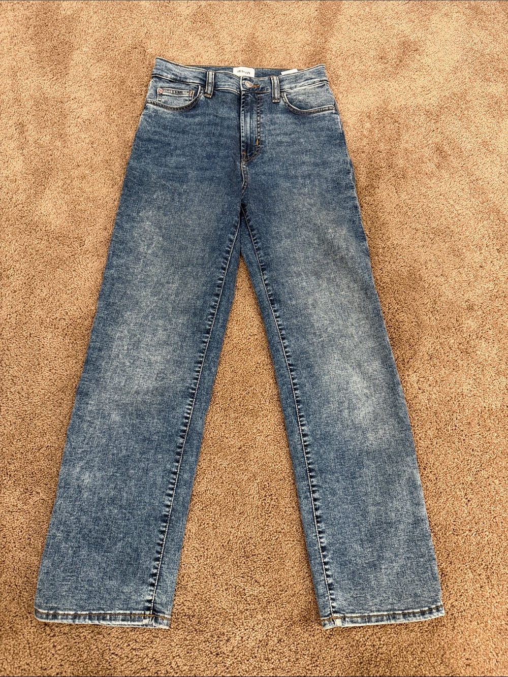 Hudson Jeans Women's Straight-Leg Washed Blue Denim